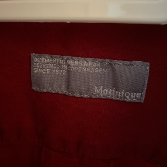 Matinique Maroon Shirt - Picture 2 of 2